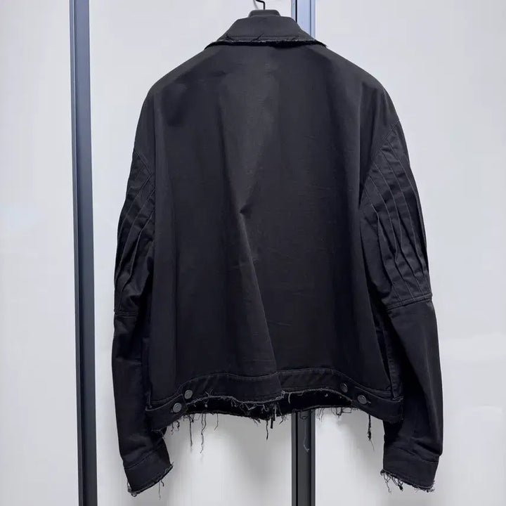 [BUNJANG] Coor Twist Loop Low Cut Jacket (Charcoal Gray) / 쿠어 coor 트위스트 루프 로우 컷 자켓 (차콜그레이)