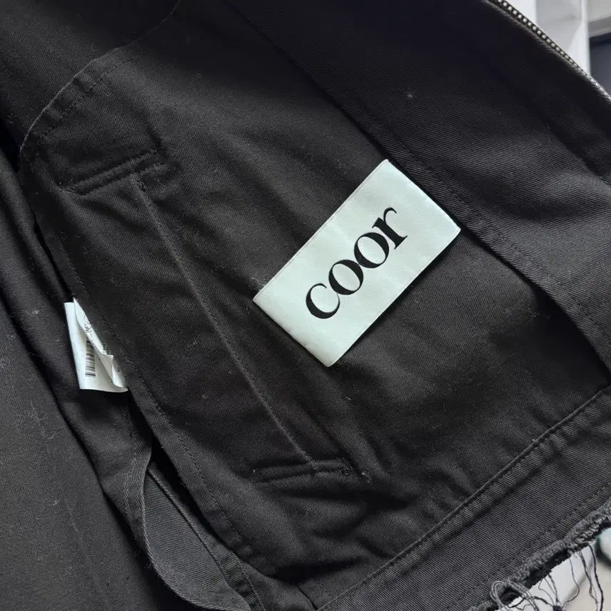 [BUNJANG] Coor Twist Loop Low Cut Jacket (Charcoal Gray) / 쿠어 coor 트위스트 루프 로우 컷 자켓 (차콜그레이)