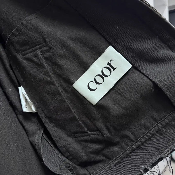 [BUNJANG] Coor Twist Loop Low Cut Jacket (Charcoal Gray) / 쿠어 coor 트위스트 루프 로우 컷 자켓 (차콜그레이)