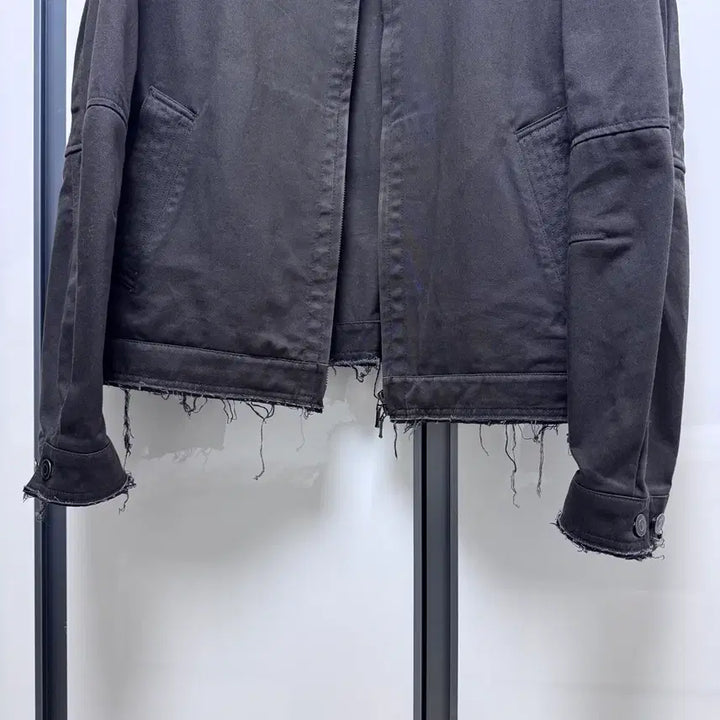[BUNJANG] Coor Twist Loop Low Cut Jacket (Charcoal Gray) / 쿠어 coor 트위스트 루프 로우 컷 자켓 (차콜그레이)