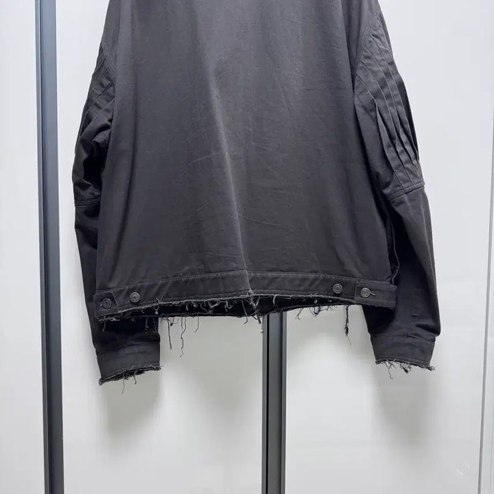 [BUNJANG] Coor Twist Loop Low Cut Jacket (Charcoal Gray) / 쿠어 coor 트위스트 루프 로우 컷 자켓 (차콜그레이)