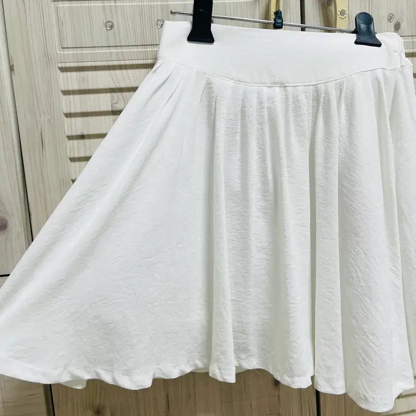 [BUNJANG] Ivory A-Line Summer Frill Skirt (Free Size) / (새상품)아이보리A라인 여름 프릴스커트(FREE)