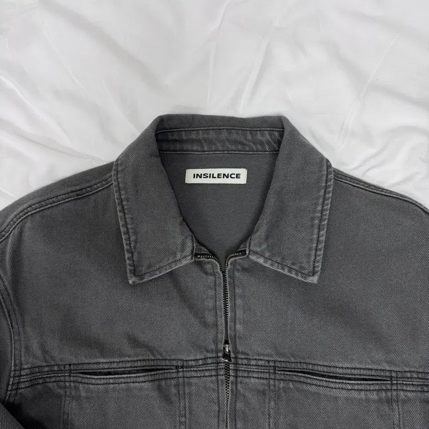 [BUNJANG] In Silence Garment Dyed Mechanic Jacket Charcoal / 인사일런스 가먼트다잉 메카닉 자켓 CHARCOAL