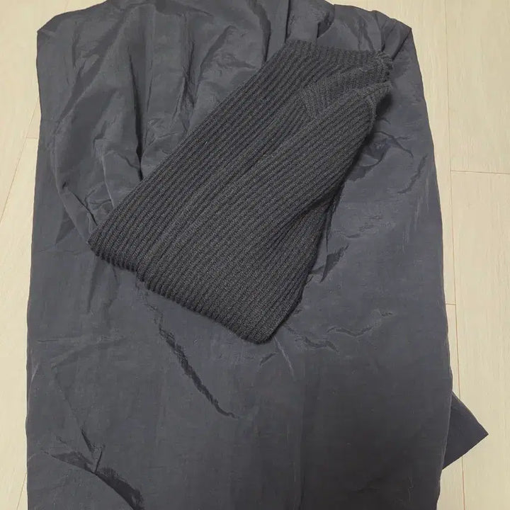 [BUNJANG] Black Knit Long Dress / 블랙 니트 바스락 롱 원피스
