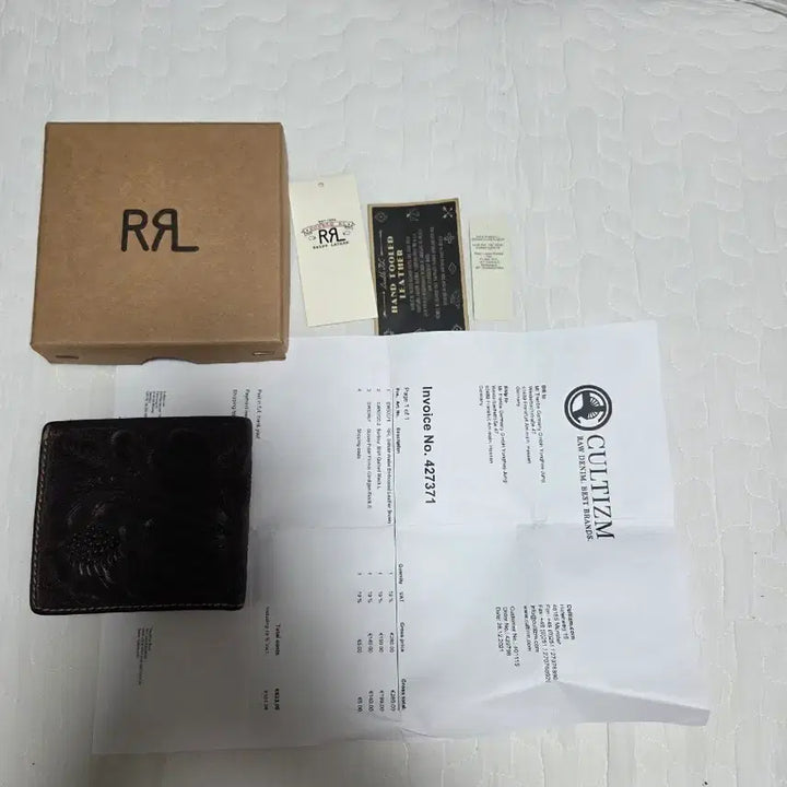 [BUNJANG] RRL 더블알엘 레더 빌폴드 반지갑 브라운 / RRL 더블알엘 레더 빌폴드 반지갑 브라운