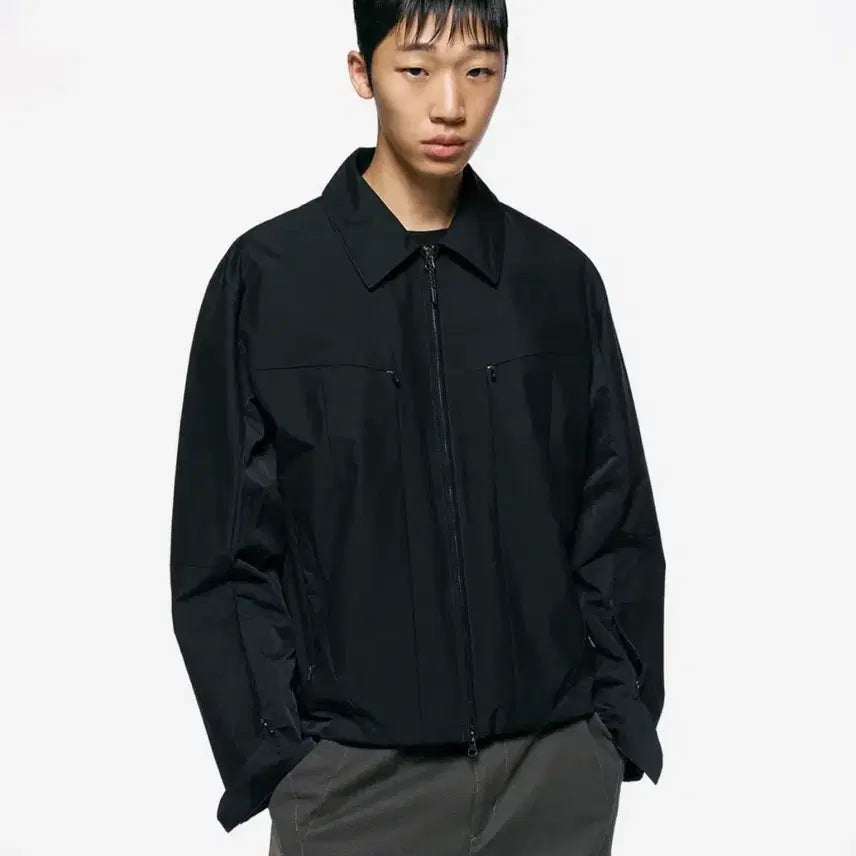 [BUNJANG] Insilence x Mizuno Obsidian Jacket Black / [인사일런스 X 미즈노]옵시디언 자켓 BLACK