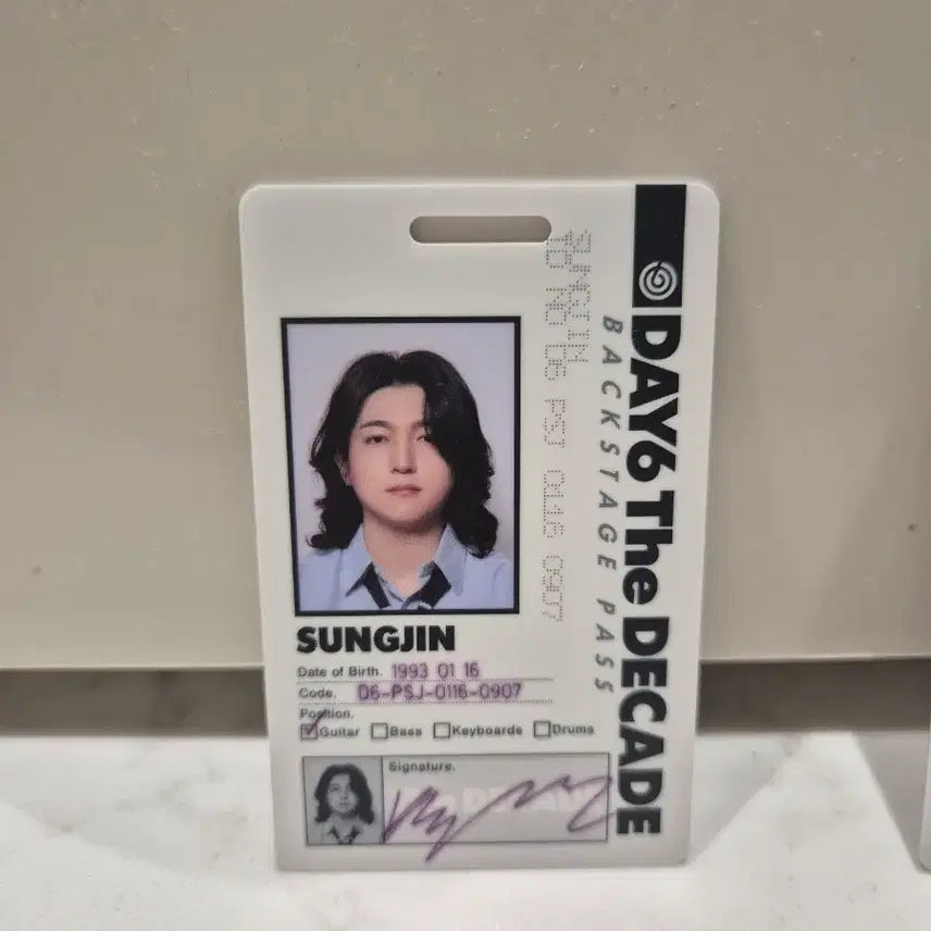 [SOLD OUT] DAY6 성진 The Decade 아이디카드