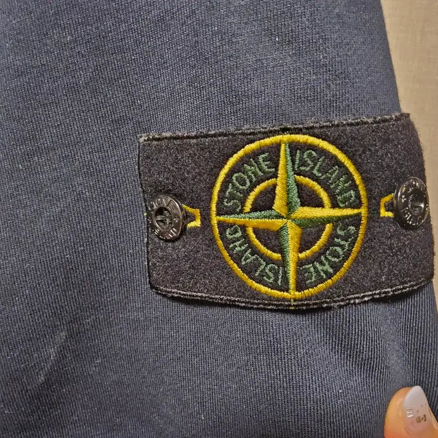 [BUNJANG] Stone Island Sweatshirt Navy XXL / 스톤아일랜드 와펜 스웻셔츠 네이비 XXL