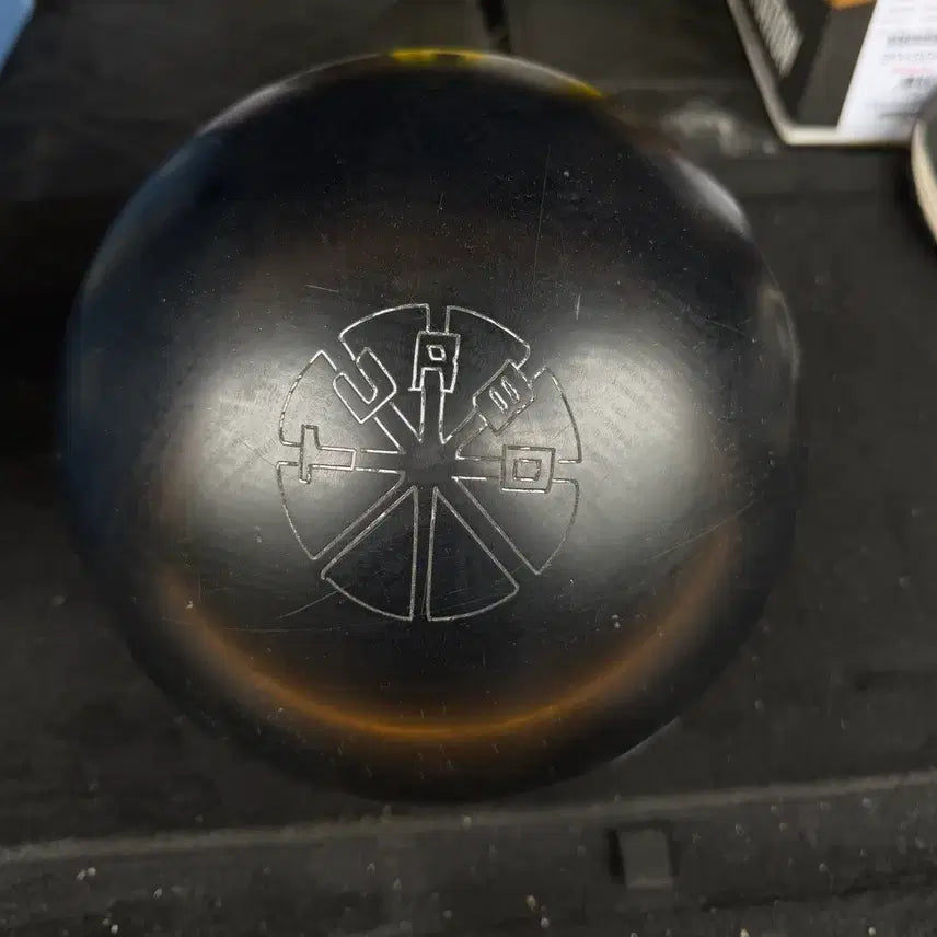 [BUNJANG] Turbo Urethane Black Bowling Ball 15 lbs / 터보 우레탄 중고 볼링공 블랙 15p