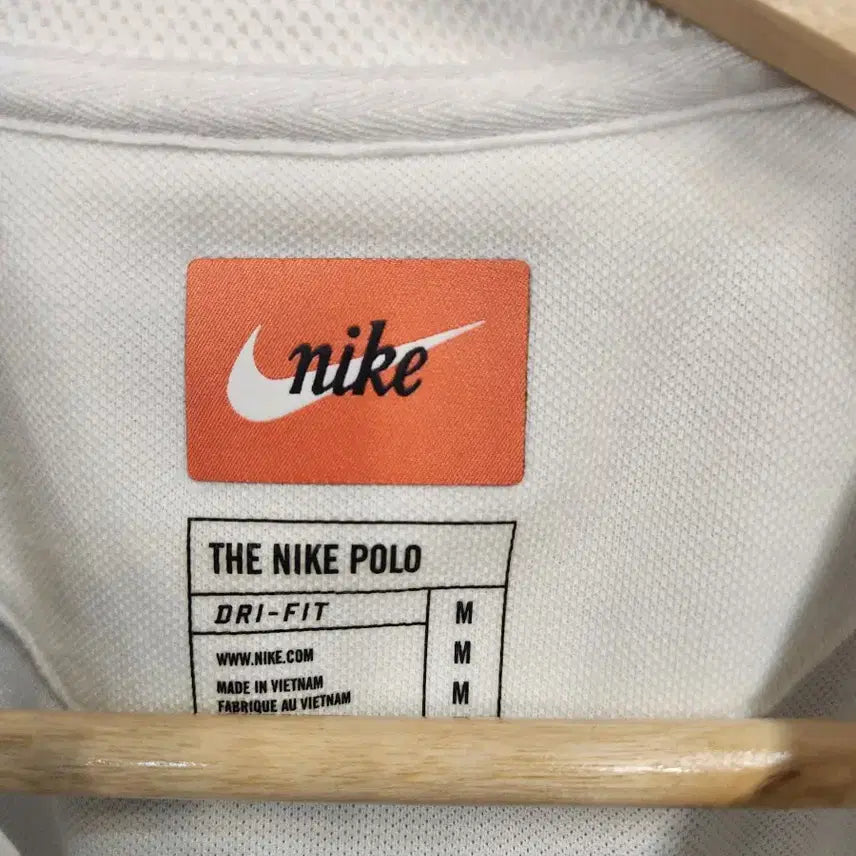 [BUNJANG] Nike White Pattern Polo Shirt / 나이키 화이트 패턴 반팔 폴로티