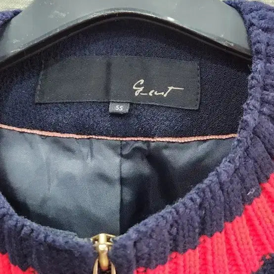 [BUNJANG] G-Cut Tweed Zip-Up Jacket (Size 55) / 지컷 트위드자켓 짚업스타일55