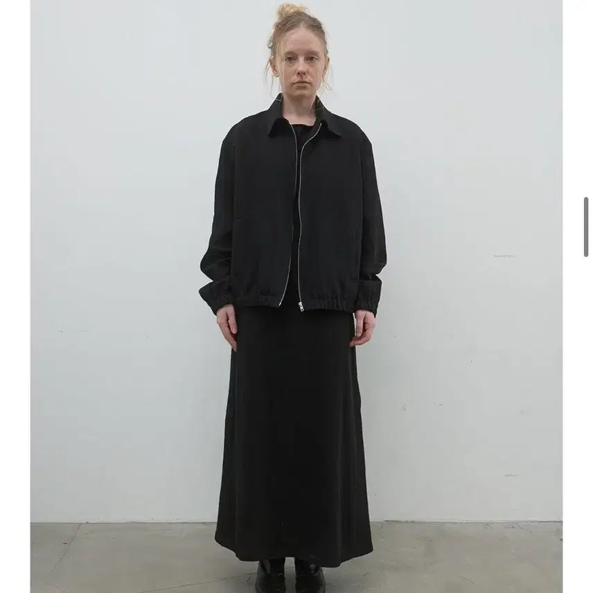 [BUNJANG] Nothing Everthing Blouson Jacket Black / 낫띵에브리띵 블루종 자켓 블랙