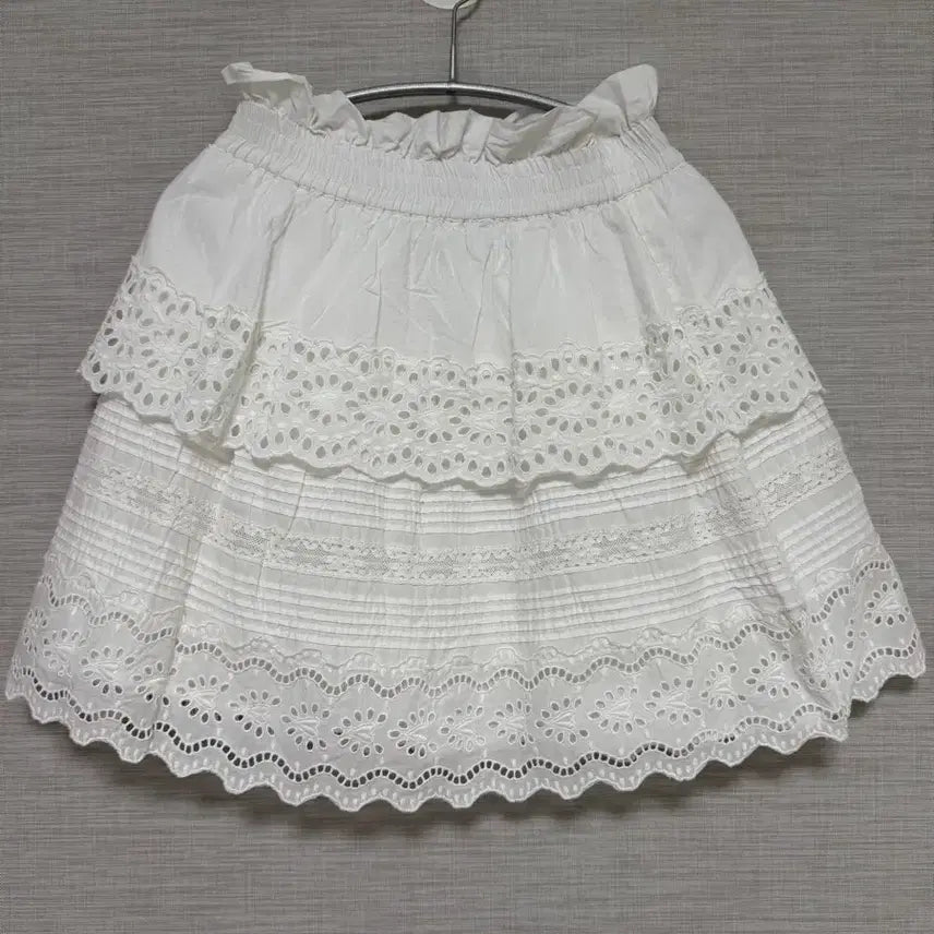 [BUNJANG] Sea New York White Lace Skirt / Sea New York 화이트 레이스 스커트