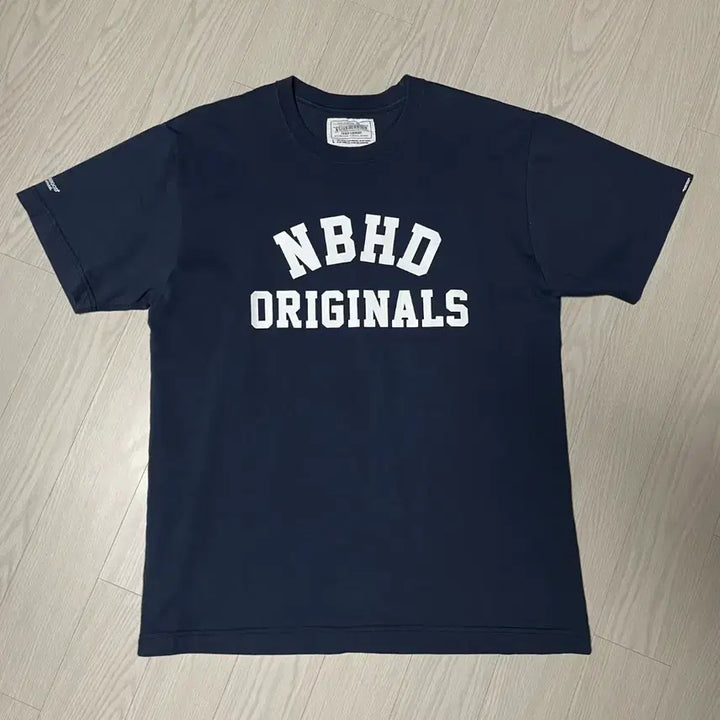 [BUNJANG] Neighborhood NBHD Short Sleeve T-Shirt Navy L / 네이버후드 NBHD 반팔 티셔츠 네이비 L
