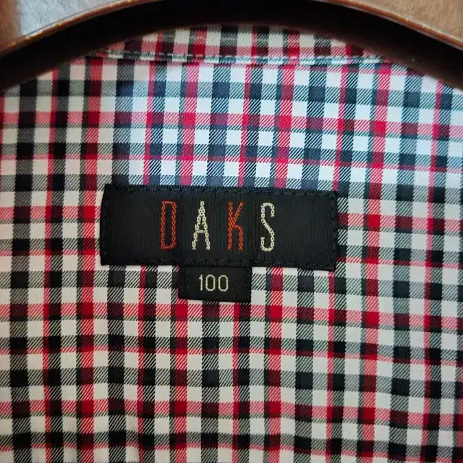 [SOLD OUT] (100) DAKS닥스  남성체크 긴팔셔츠