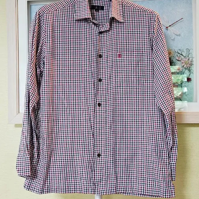 [SOLD OUT] (100) DAKS닥스  남성체크 긴팔셔츠
