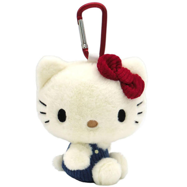 [BUNJANG] Hello Kitty Retro Eco Bag with Carabiner Keychain / [당일발송]키티 에코백 장바구니 고전 레트로 헬로키티 인형 키링 마스코트