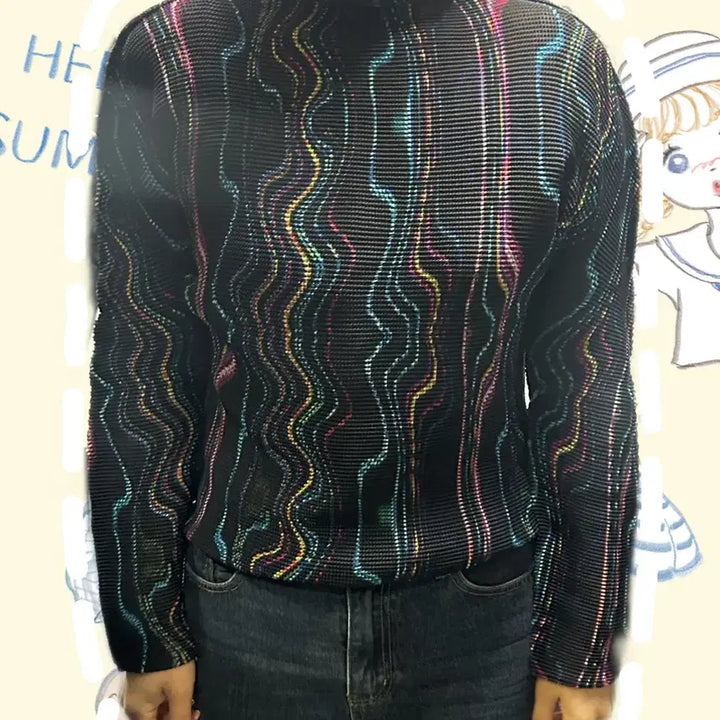 [BUNJANG] Issey Miyake Pleats Turtleneck Top / 이세이미야케 플리츠 목티 탑 F 55,66