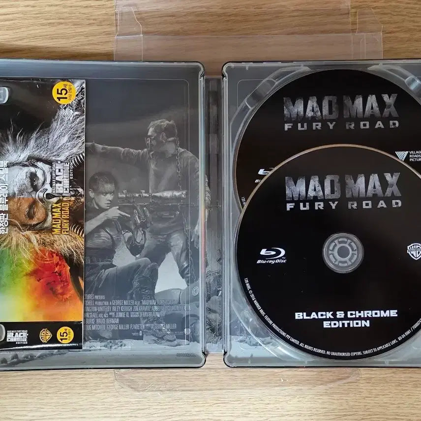 [BUNJANG] Mad Max: Fury Road Black &amp; Chrome Edition Steelbook Blu-ray / 매드 맥스: 퓨리 로드 블랙 &amp; 크롬 에디션 스틸북 블루레이 퓨리오사