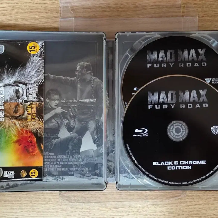 [BUNJANG] Mad Max: Fury Road Black &amp; Chrome Edition Steelbook Blu-ray / 매드 맥스: 퓨리 로드 블랙 &amp; 크롬 에디션 스틸북 블루레이 퓨리오사