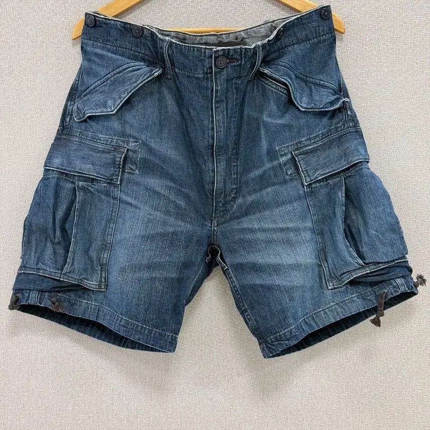 [BUNJANG] RRL Denim Cargo Shorts / 더블알엘 데님 카고 반바지 / 34