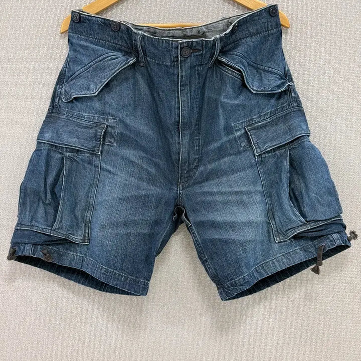 [BUNJANG] RRL Denim Cargo Shorts / 더블알엘 데님 카고 반바지 / 34