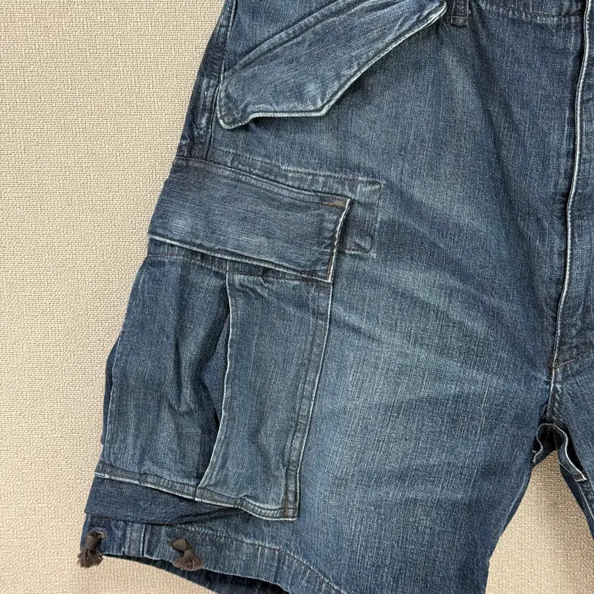[BUNJANG] RRL Denim Cargo Shorts / 더블알엘 데님 카고 반바지 / 34