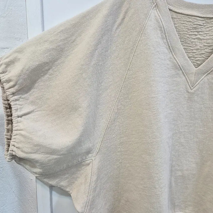[BUNJANG] Wemeng Gauze Fit V-Neck T-shirt / 24ss 위메농 반팔 스웻셔츠