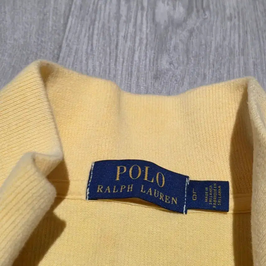 [BUNJANG] Polo Ralph Lauren Yellow Half-Zip Sweater / 폴로 랄프로렌 옐로우 하프집업