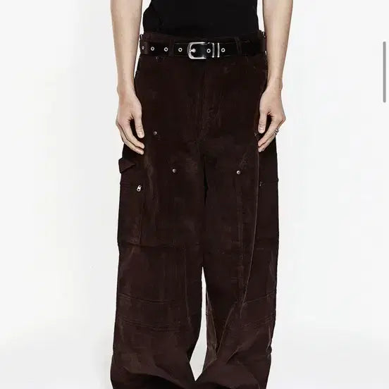 [BUNJANG] Alainne Carpenter Cargo Corduroy Pants Brown / [2]알렌느 카펜터 카고 코듀로이 팬츠 브라운