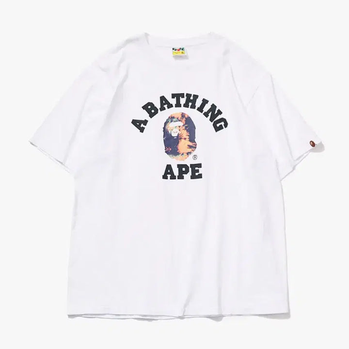 [BUNJANG] BAPE Tie-Dye College T-Shirt / 베이프 타이다이 컬리지 티셔츠
