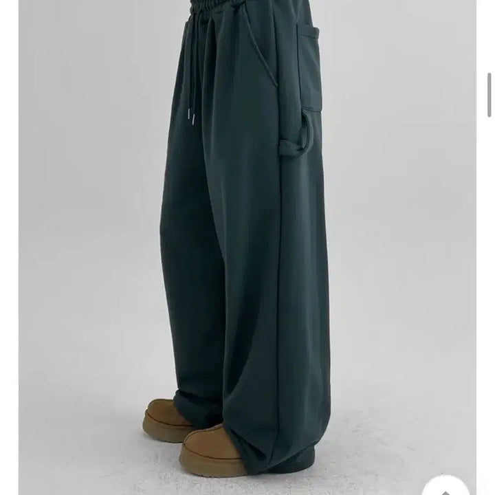 [BUNJANG] Blackup Calberg Carpenter Two-Way Banding Pants Dark Green / 블랙업 made 칼버그 카펜더 투웨이 밴딩팬츠 다크그린