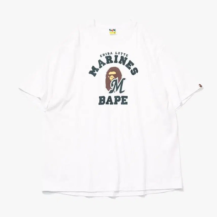 [BUNJANG] BAPE x Chiba Lotte Marines 25SS College T-Shirt / 베이프 X 지바롯데 25SS 컬리지 티셔츠