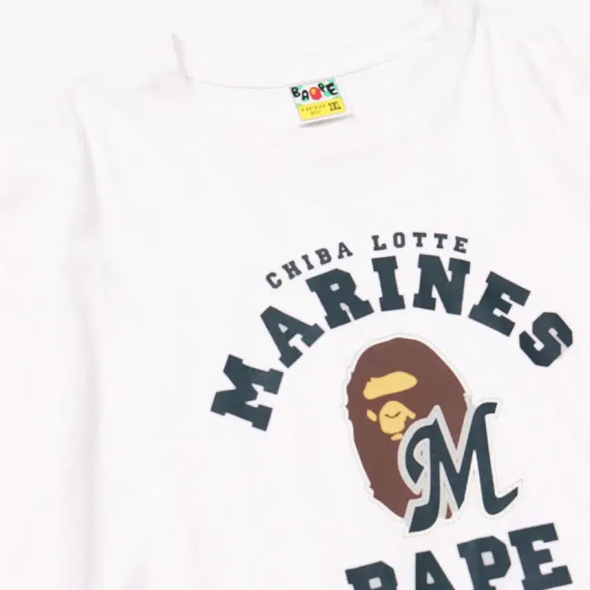 [BUNJANG] BAPE x Chiba Lotte Marines 25SS College T-Shirt / 베이프 X 지바롯데 25SS 컬리지 티셔츠