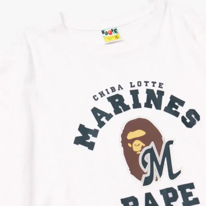 [BUNJANG] BAPE x Chiba Lotte Marines 25SS College T-Shirt / 베이프 X 지바롯데 25SS 컬리지 티셔츠