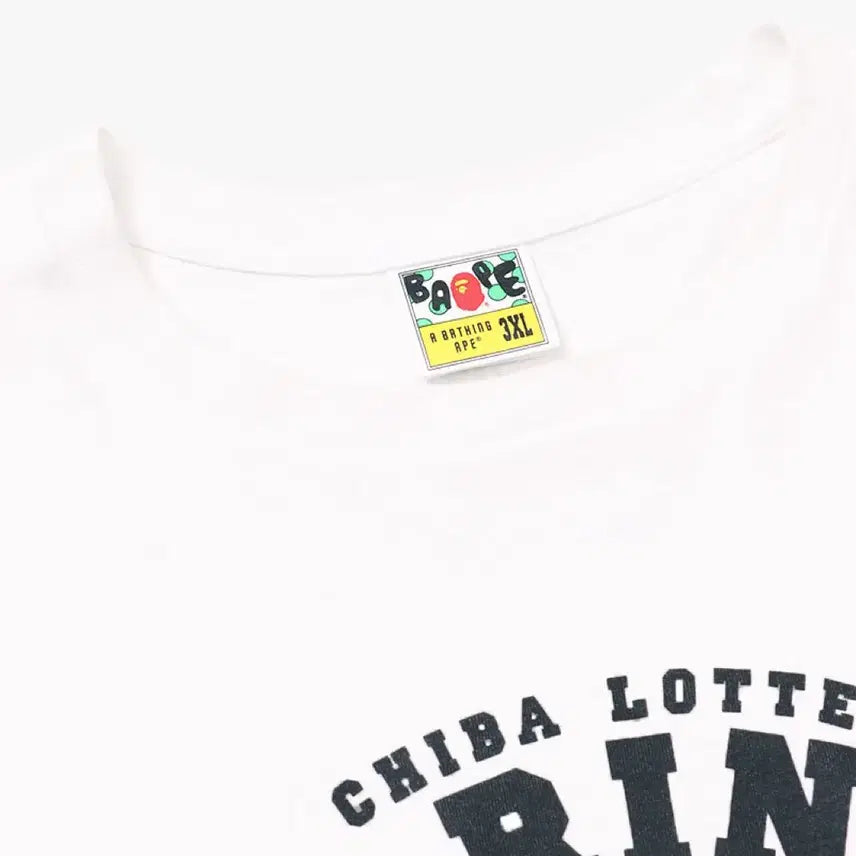[BUNJANG] BAPE x Chiba Lotte Marines 25SS College T-Shirt / 베이프 X 지바롯데 25SS 컬리지 티셔츠