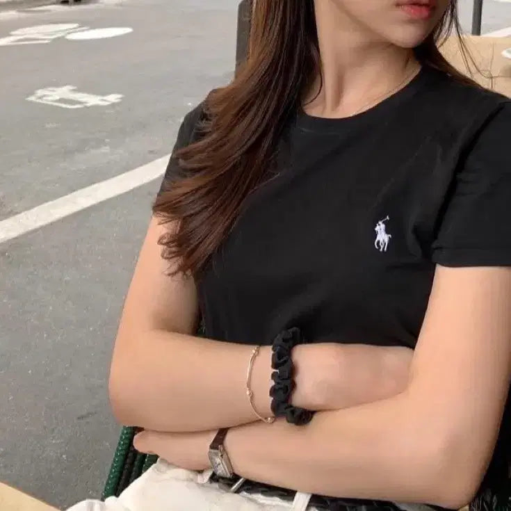 [BUNJANG] 폴로 여성 라운드 반팔티 / 폴로 여성 라운드 반팔티
