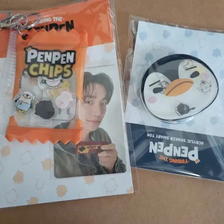 [BUNJANG] Pengpeng Pop-up Luggage Tag &amp; GripTok Set / 펭펭 팝업 러기지택&amp;그립톡