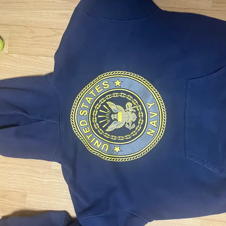 [BUNJANG] US Navy Navy Hoodie Navy U / Us navy 미해군 네이비 후드티 네이비U