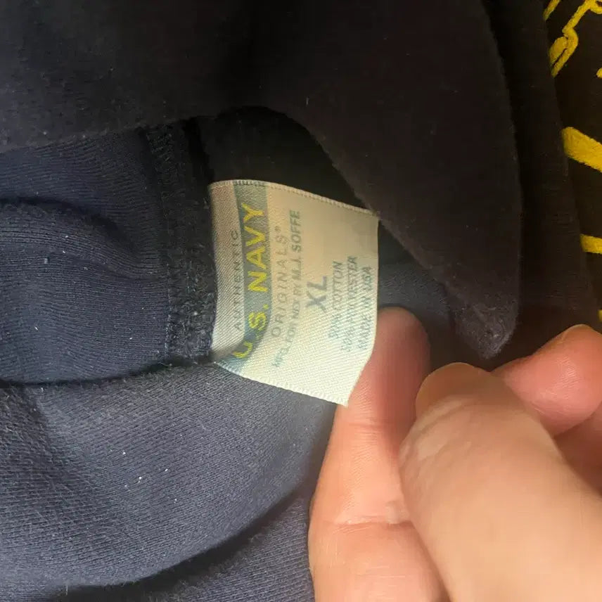 [BUNJANG] US Navy Navy Hoodie Navy U / Us navy 미해군 네이비 후드티 네이비U