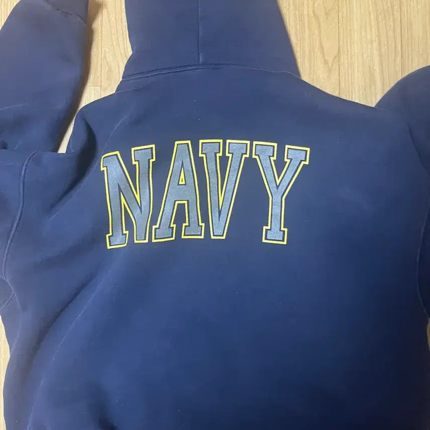 [BUNJANG] US Navy Navy Hoodie Navy U / Us navy 미해군 네이비 후드티 네이비U