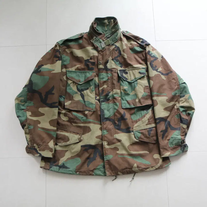 [BUNJANG] 80s US Military Woodland M65 Field Jacket (Medium Short) / 80s 미군 오리지널 우드랜드 M65 필드자켓 (M-S)