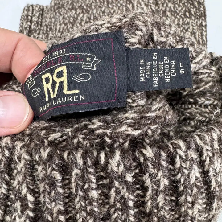[BUNJANG] RRL Marled Turtleneck Sweater (L) / 더블알엘 말드 터틀넥 스웨터 / L