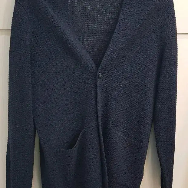 [BUNJANG] Kolon Epigram Navy Knit Cardigan (L Size) / 코오롱 에피그램 네이비 니트 가디건L사이즈