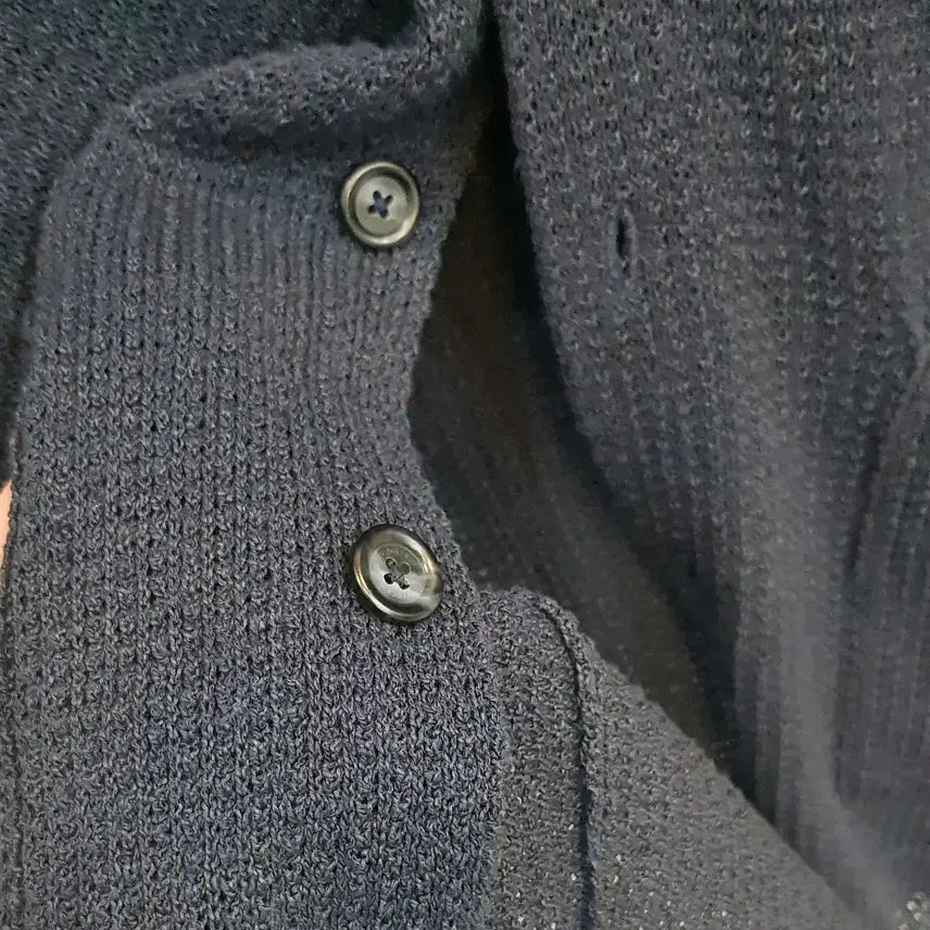 [BUNJANG] Kolon Epigram Navy Knit Cardigan (L Size) / 코오롱 에피그램 네이비 니트 가디건L사이즈