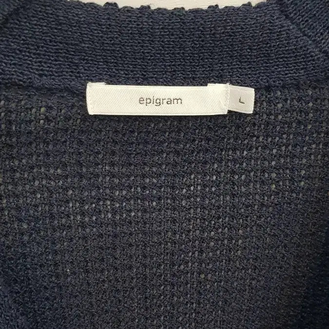 [BUNJANG] Kolon Epigram Navy Knit Cardigan (L Size) / 코오롱 에피그램 네이비 니트 가디건L사이즈