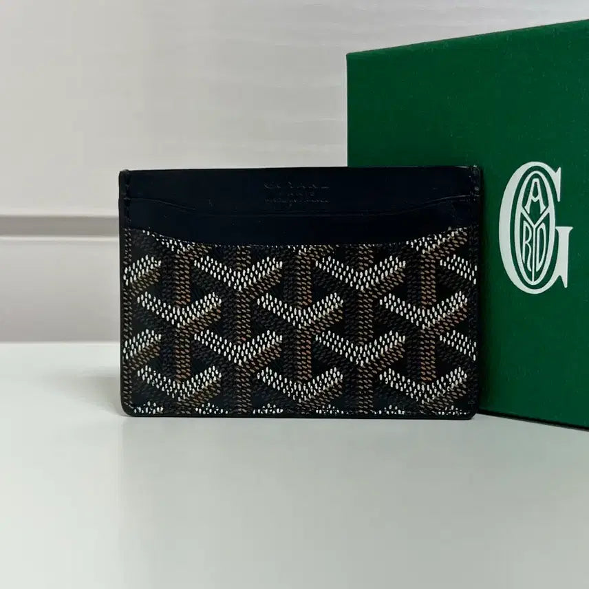 [BUNJANG] Goyard Saint Pierre Card Wallet Black / [정품] 고야드 생쉴피스 카드지갑 블랙