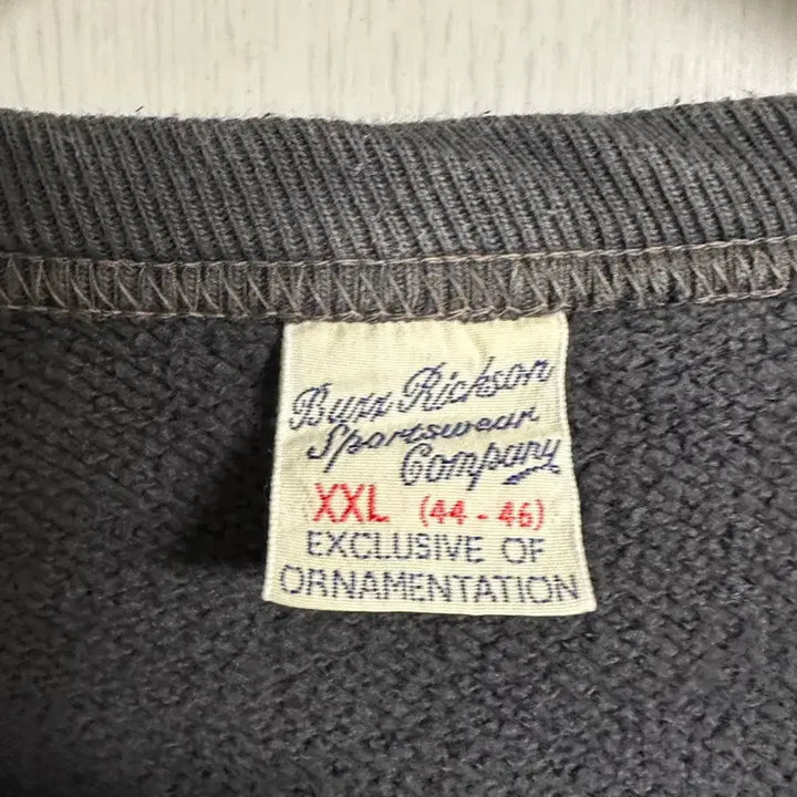 [BUNJANG] Buzz Rickson Sweatshirt Black XXL / 버즈릭슨 스웻 셔츠 블랙 XXL