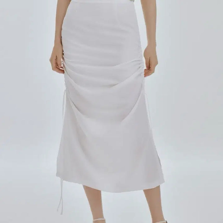 [BUNJANG] Riel Smooth String Skirt (White) / 리엘 Smooth string skirt (white) 스커트