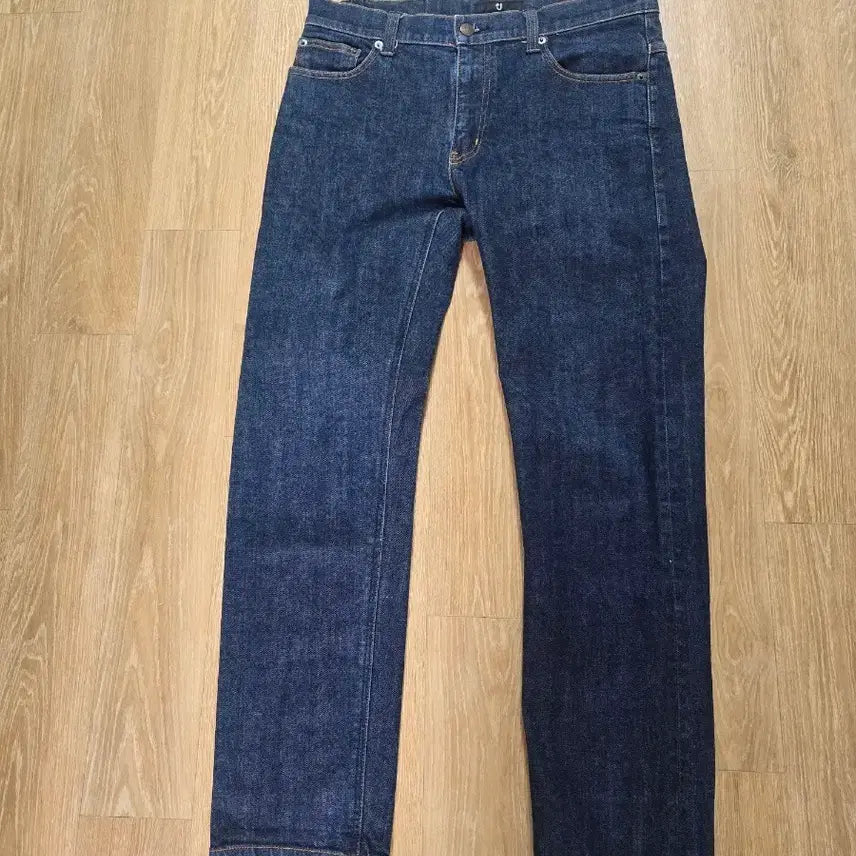 [SOLD OUT] (32, 인디고) 유니클로 질샌더 셀비지 데님팬츠  슬림핏 스트레이트 진